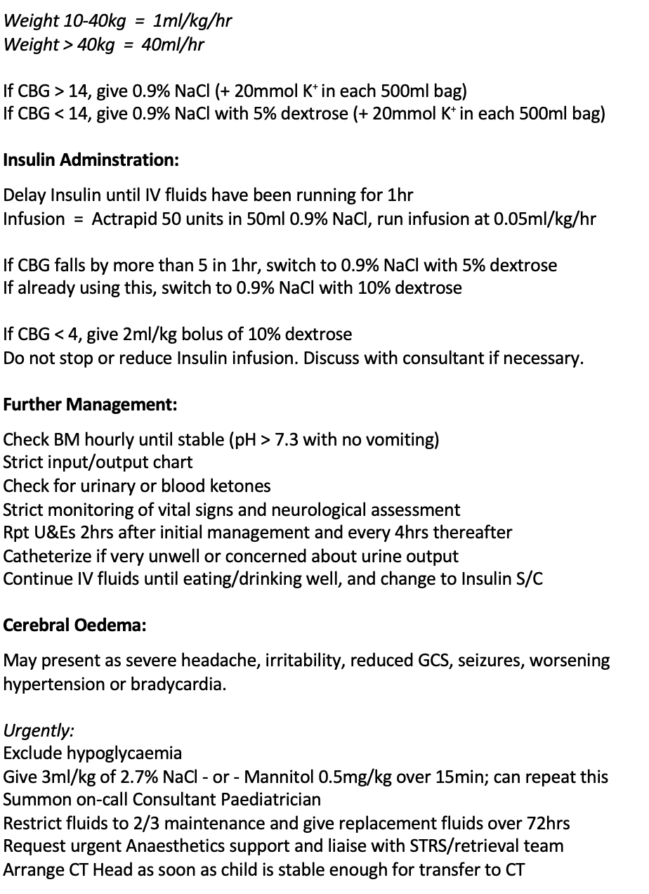 Diabetic ketoacidosis in kids